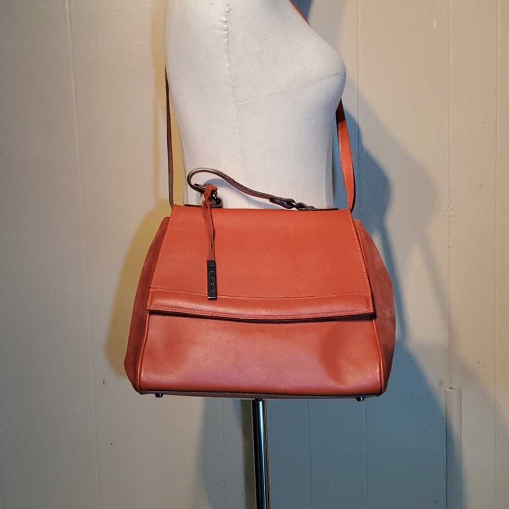 Innue Italian Rust Leather Shoulder Purse